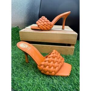 Vince Camuto- Orange- Braided Heels- Size 9